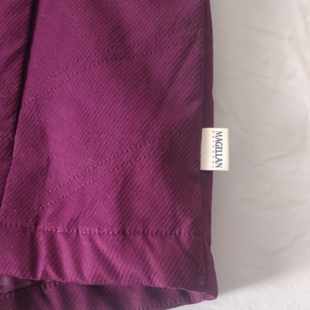 Magellan Outdoors Women's Vest - Plum and Khaki - Picture 9 of 16